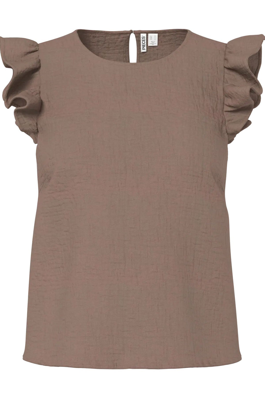 Sastina O-Neck Topp - Coffee Quartz