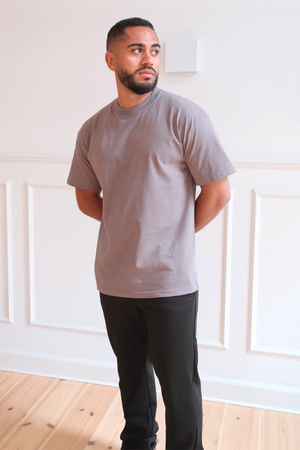 Heavy Boxfit Tee - Mörkgrå
