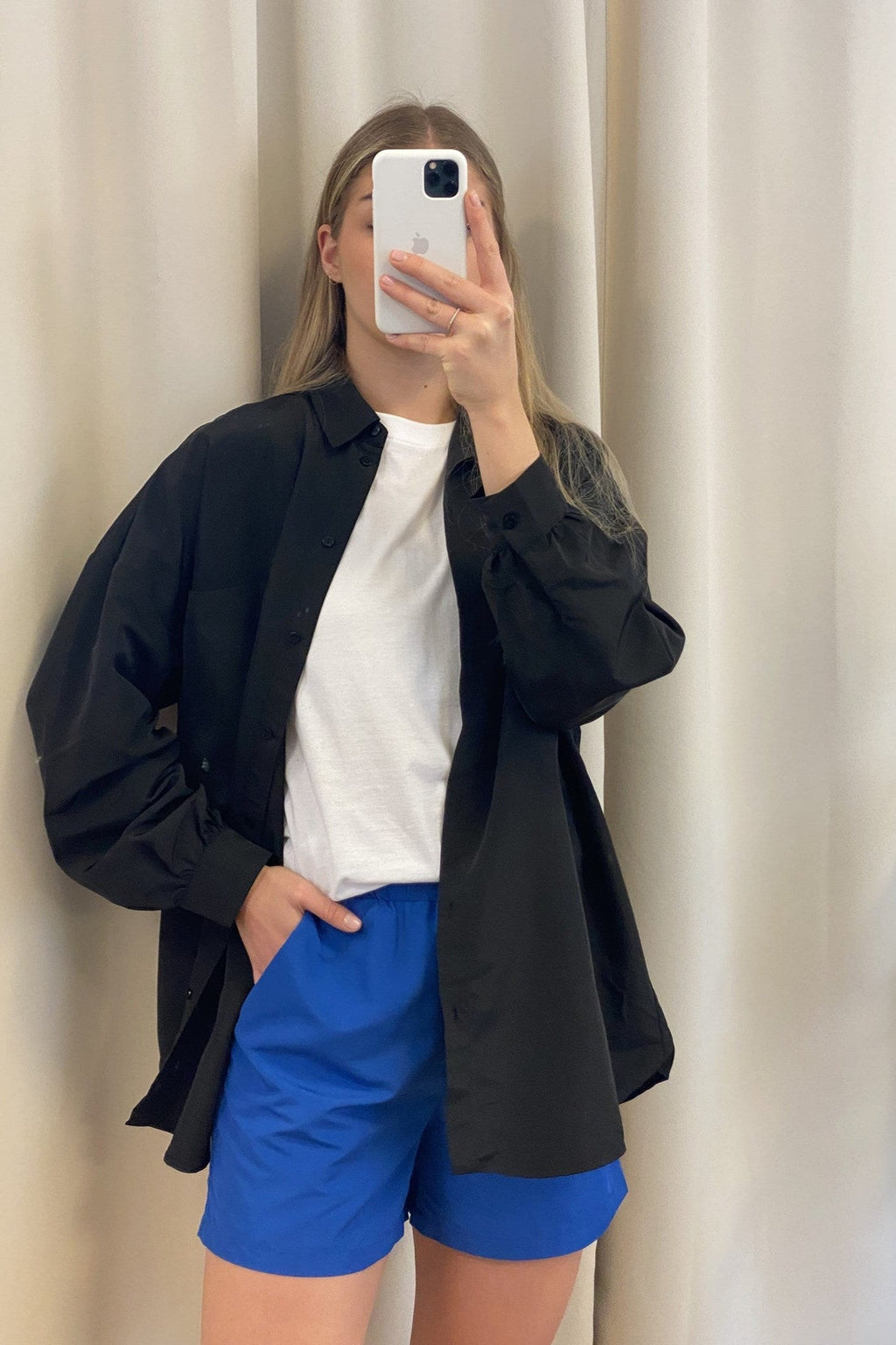 Chrilina Oversized Skjorta - Svart