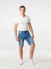 Performance Denim Shorts - Blå