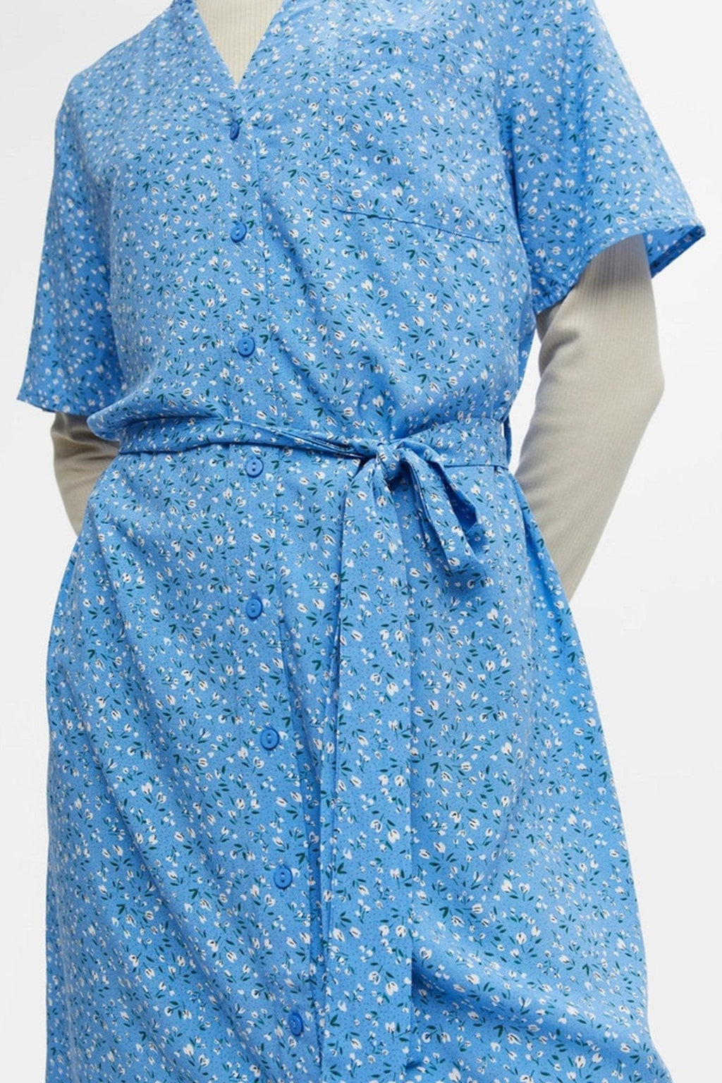 Ema Elise Skjortklänning - Marina