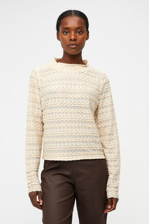 Runa Långärmad Blus - Sandshell