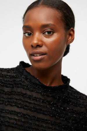 Runa Långärmad Blus - Svart