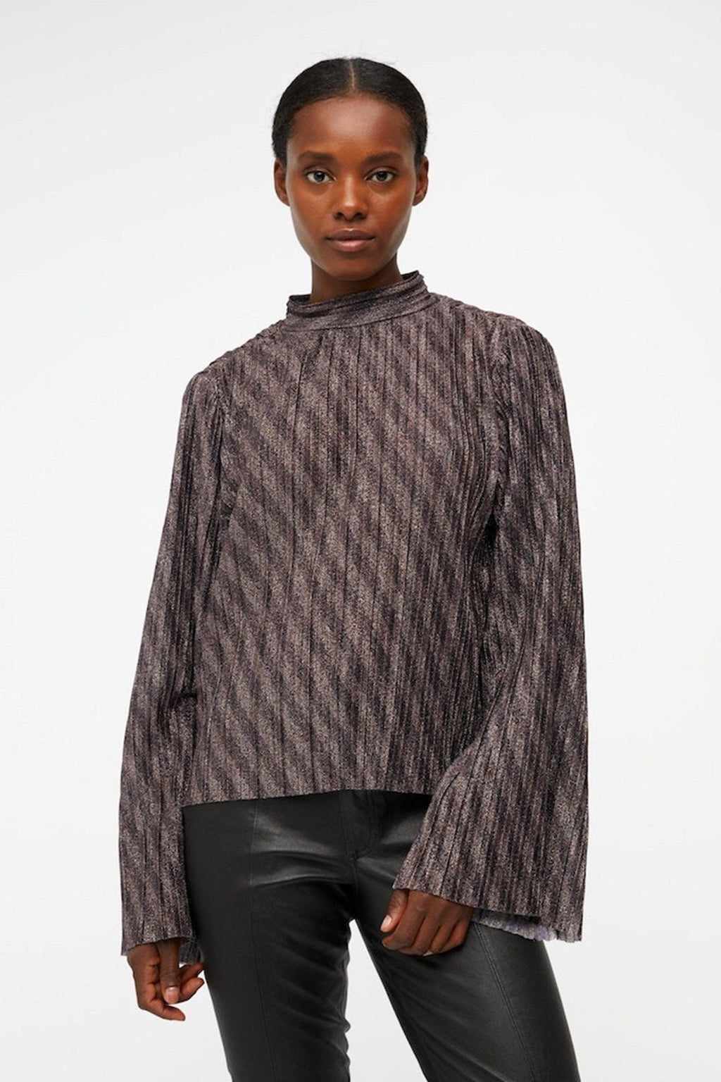 Lux Långärmad Blus - Svart