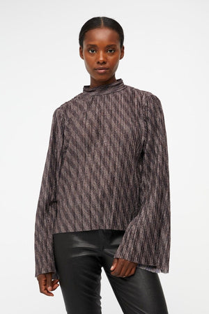 Lux Långärmad Blus - Svart