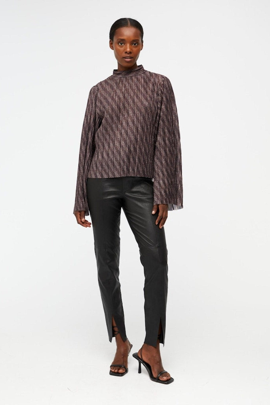 Lux Långärmad Blus - Svart