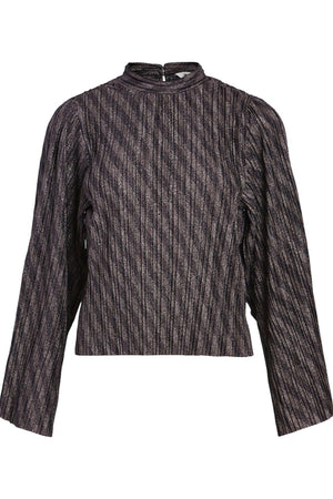 Lux Långärmad Blus - Svart