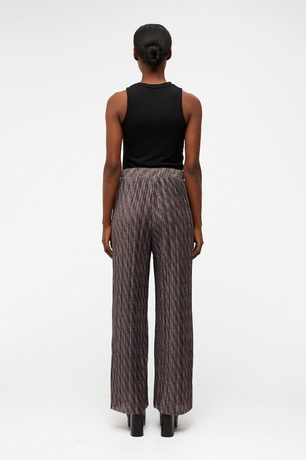 Lux High Waist Byxor - Svart
