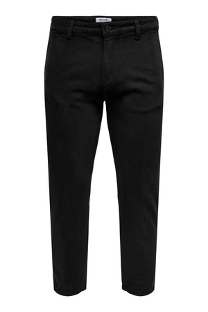 Avi Beam Chino Twill Pants - Svart