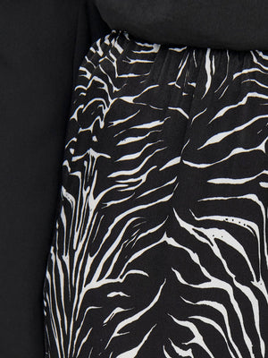 Mille Byxor - Svart M. Vita Ränder