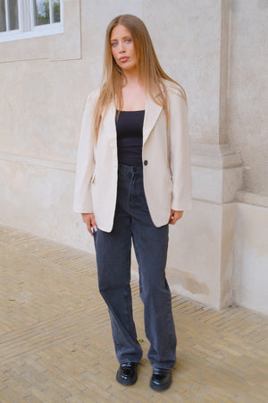 Oversized Kavaj - Beige
