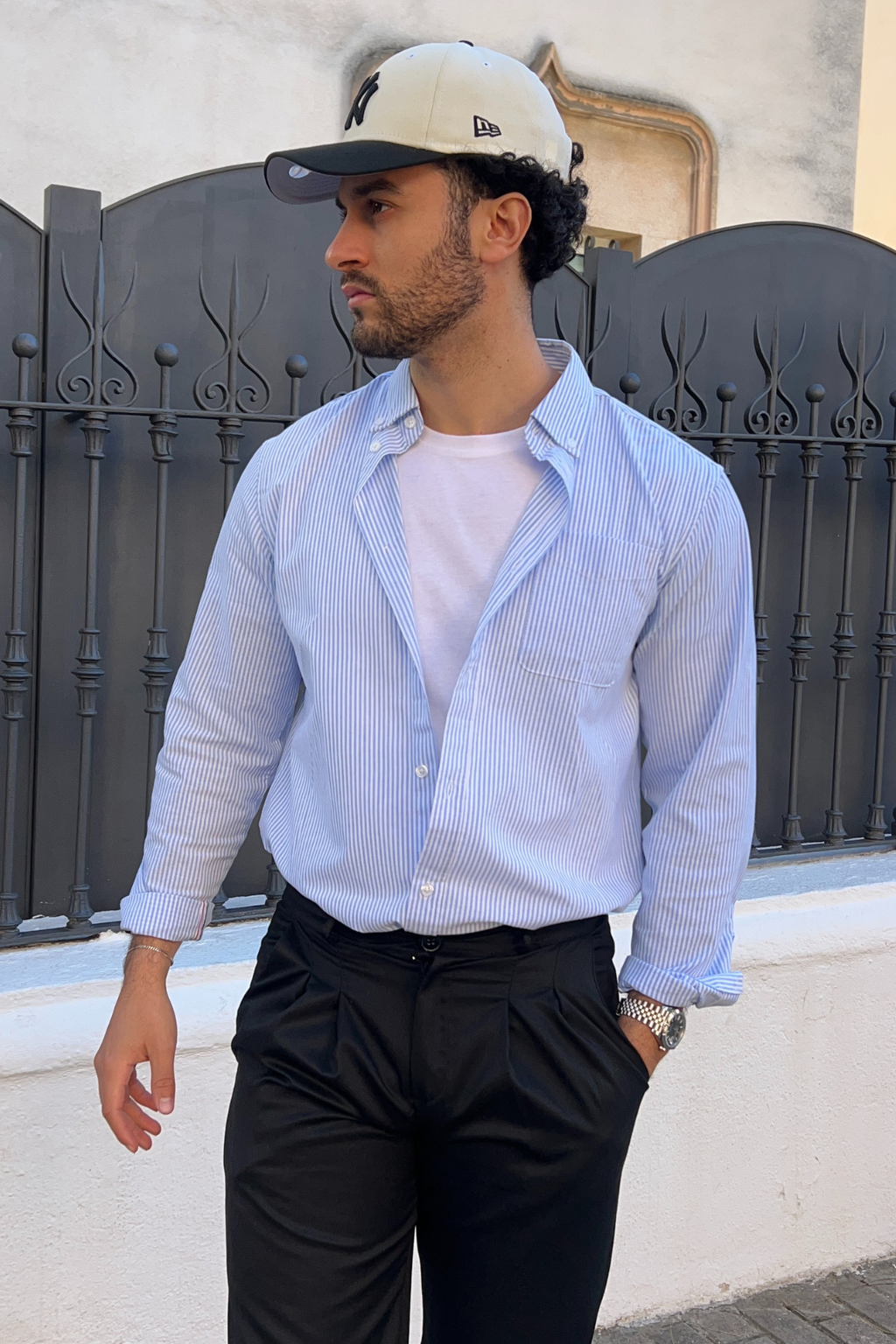 De Originala Performance Oxford Skjorta - Ljusblå/Vit