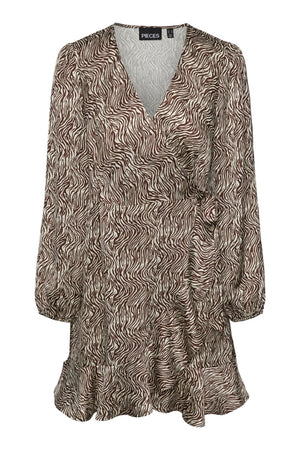 Juliet Wrap Klänning - Chicory Coffee