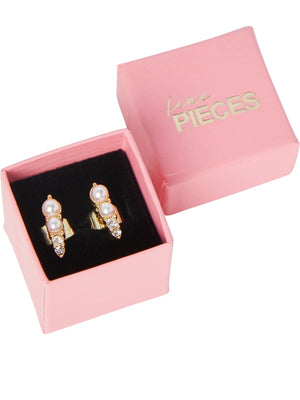 Malene Avlånga Örhängen - Guld