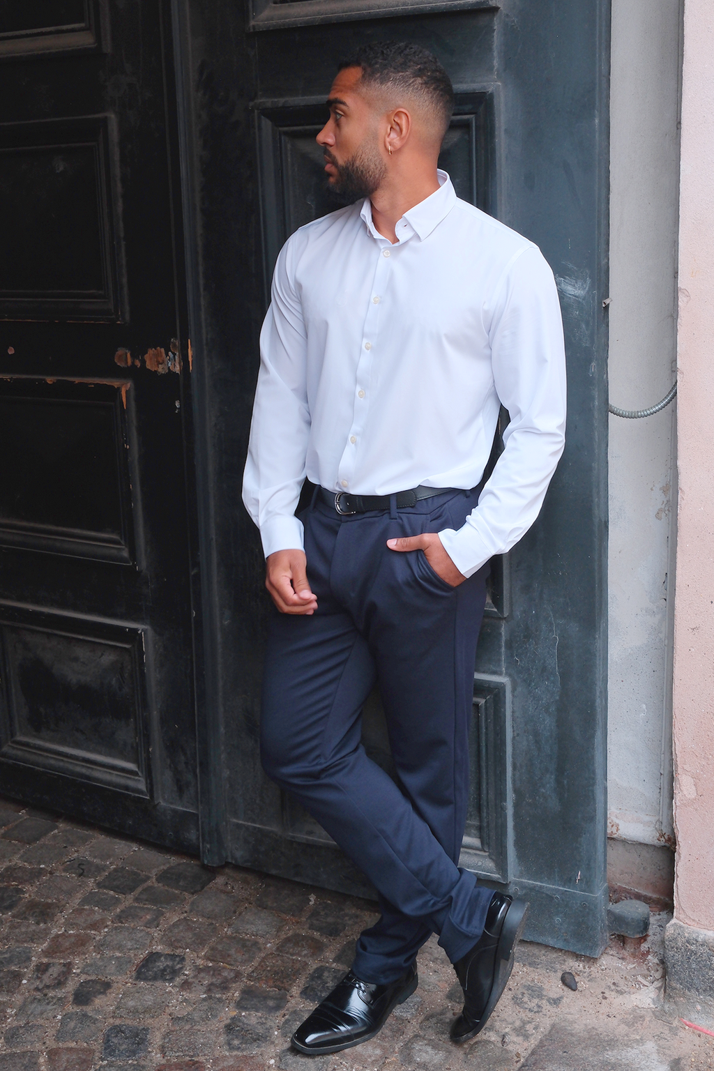 Performance suit pants Wide Fit - Navy