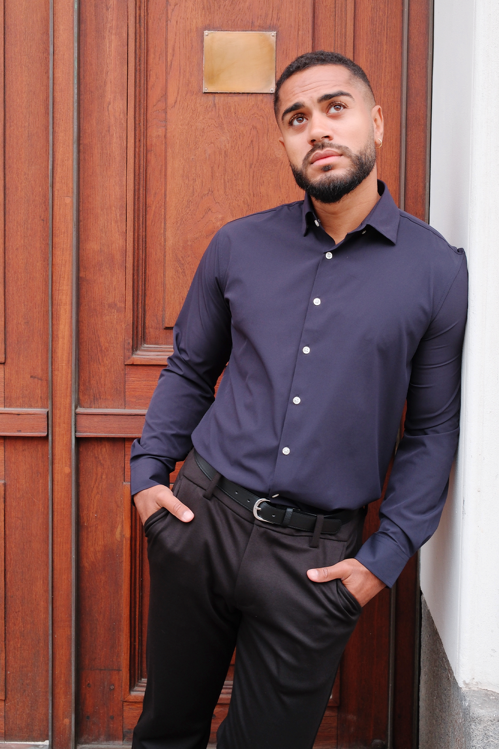Den Originala Premium Performance Skjortan - Dark Navy