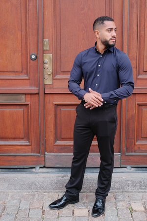 Den Originala Premium Performance Skjortan - Dark Navy
