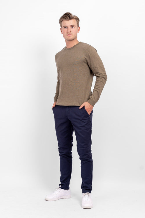 Basic Knit Crewneck - Grøn - TeeShoppen - Grøn