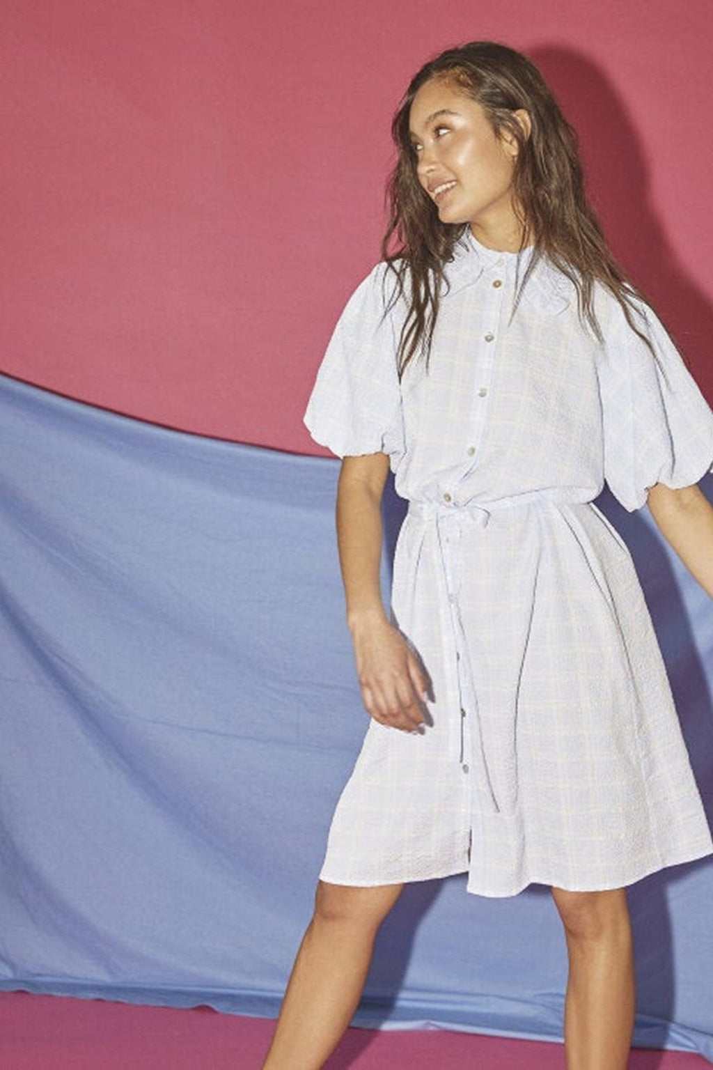 Meta Klänning - Ljusblå