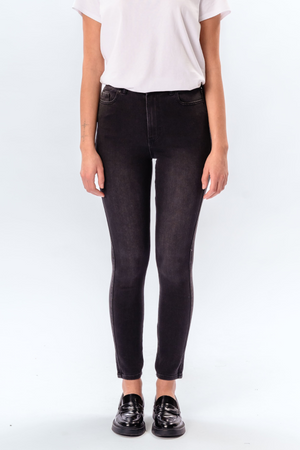 Performance Skinny Jeans - Washed Black Denim