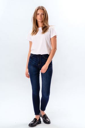 Performance Skinny Jeans - Dark Blue Denim