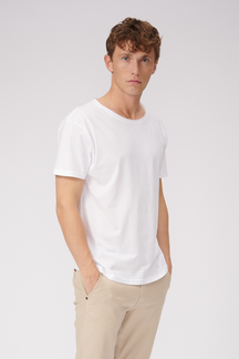 Raw Neck T-shirt - Vit