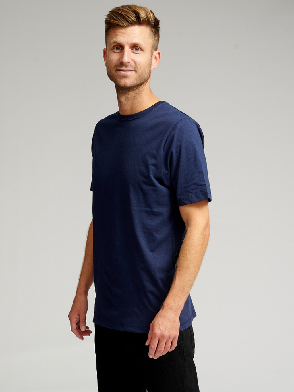 Ekologisk Basic T-shirt - Marinblå