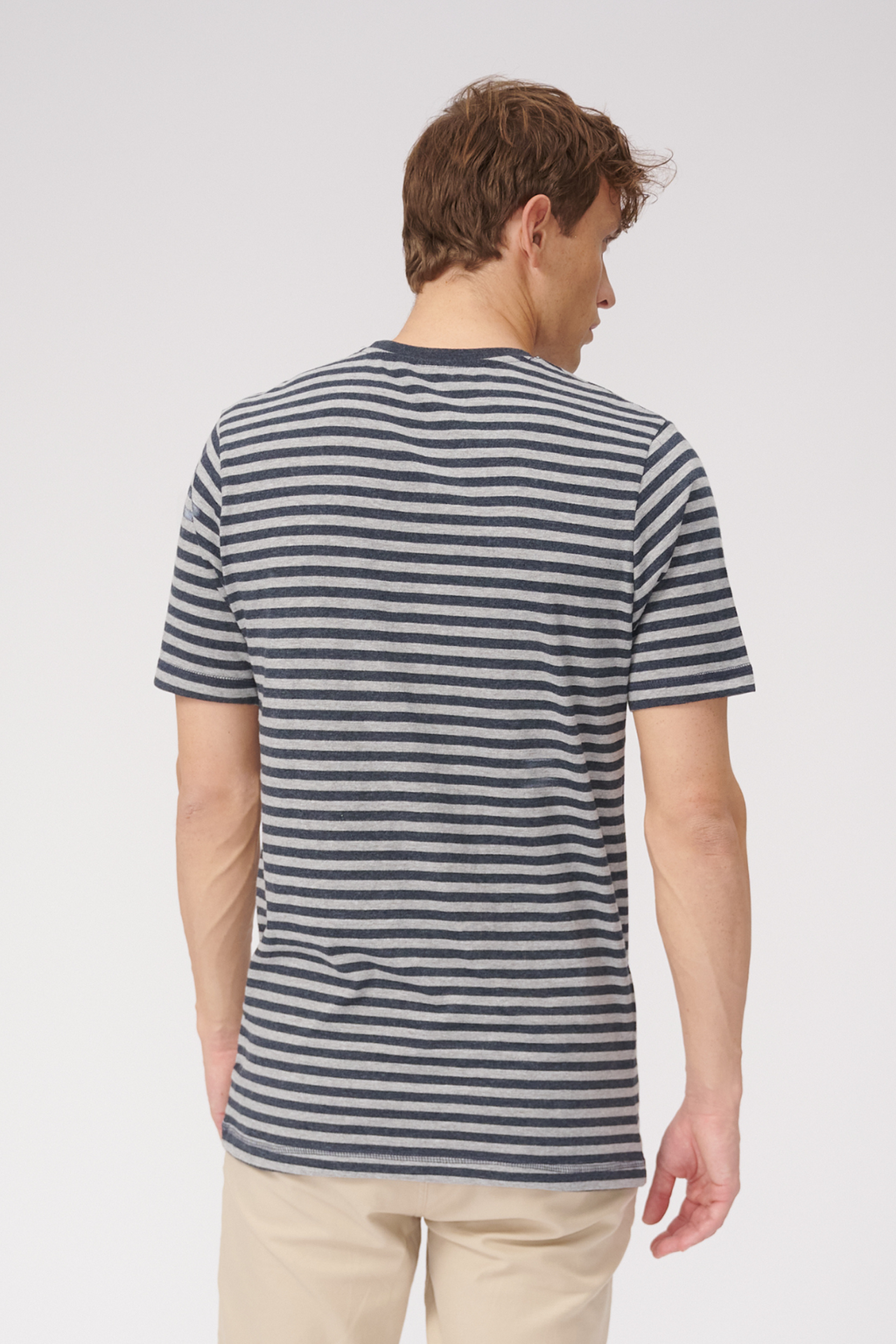 Nörregade Stripe - Blåmelerad-Grå