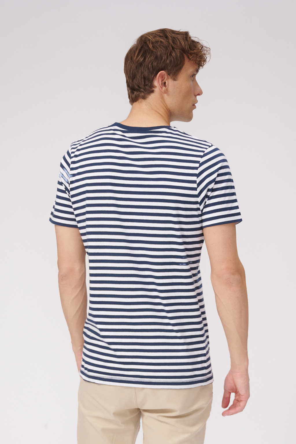 Nörregade Stripe - Marinblå-Vit