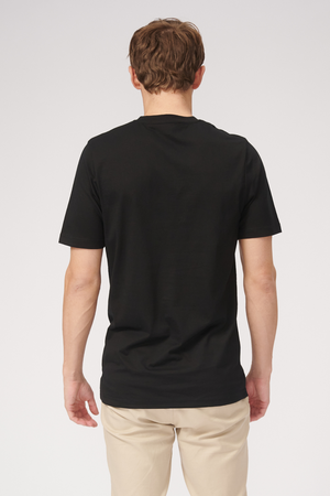 Basic V-neck Tee - Svart