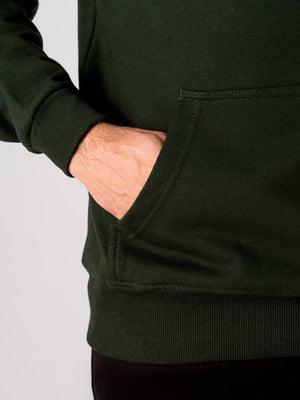 Basic Hoodie - Flaskgrön