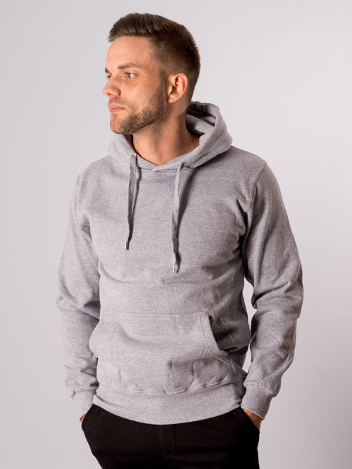 Basic hoodie - Lysegrå - TeeShoppen - Grå