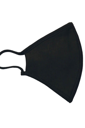 Tygmaska med 3 lager - Svart (Ekologisk bomull)