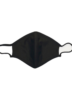 Tygmaska med 3 lager - Svart (Ekologisk bomull)