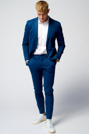 Originalet Performance Kostym (Blå) + Skjorta & Slips - Paketerbjudanden
