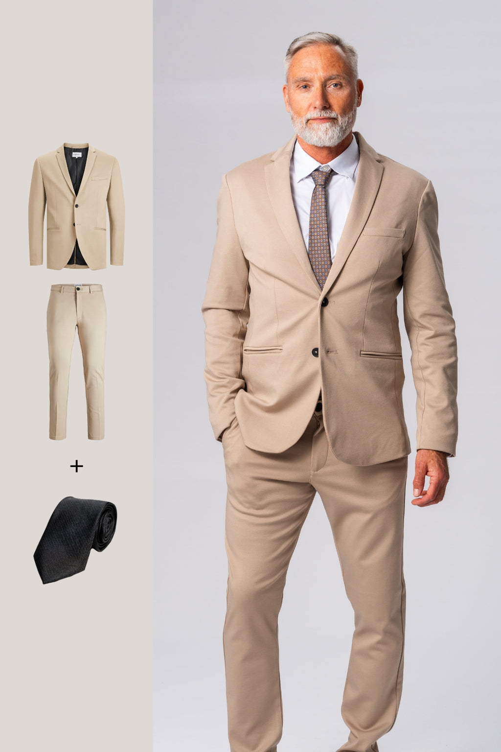 Originalet Performance Kostym (Sand) + Slips - Paketerbjudanden