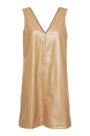 Bella Coated Klänning - Tigers eye