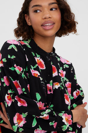 Hyms Långärmad Klänning - Svart Hyms