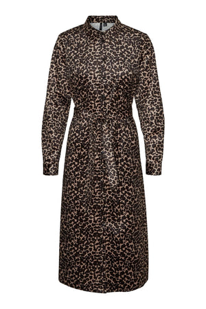 Ida Calf Skjorte Klänning - Leo Silver Mink