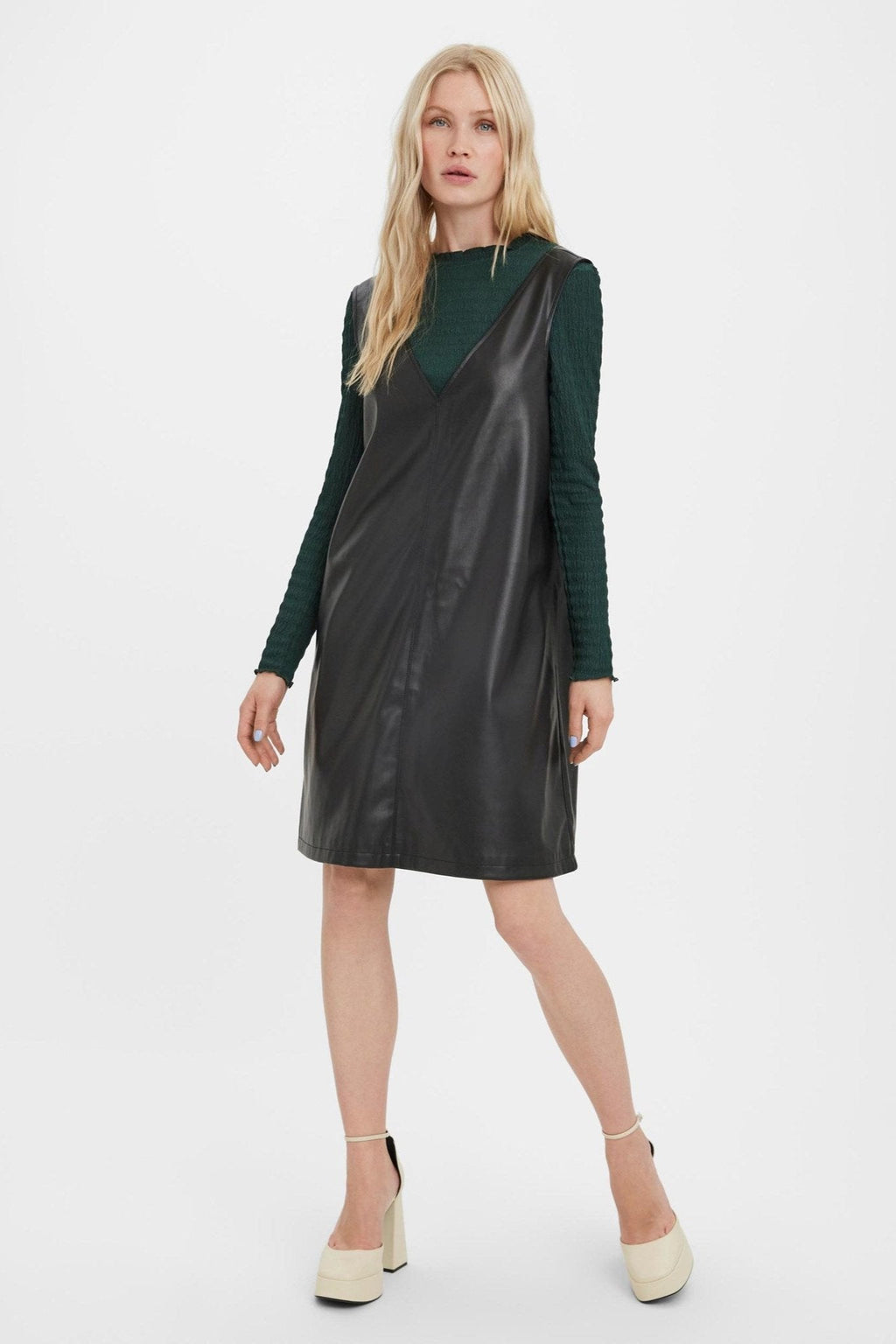 Bella Coated Klänning - Svart