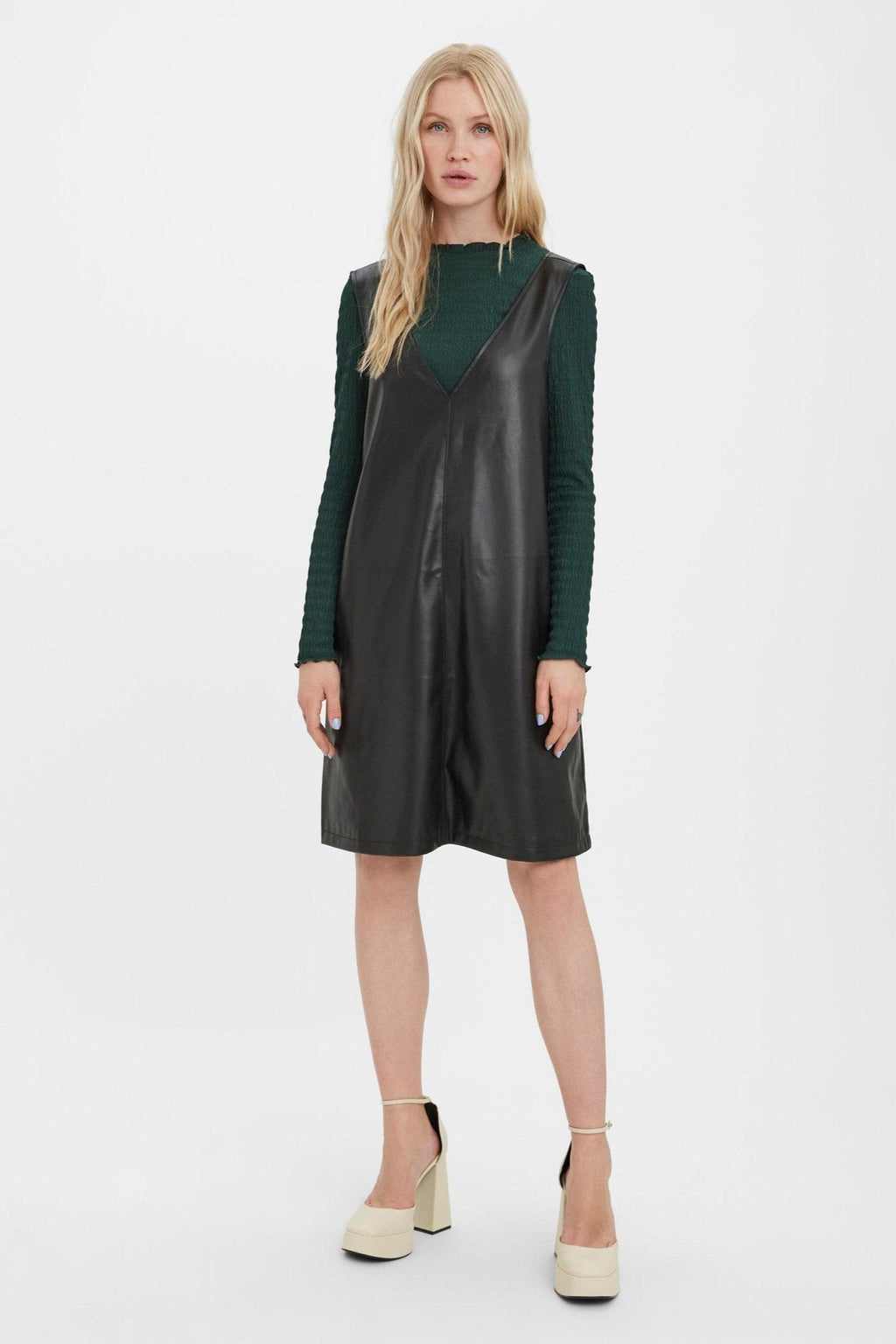 Bella Coated Klänning - Svart