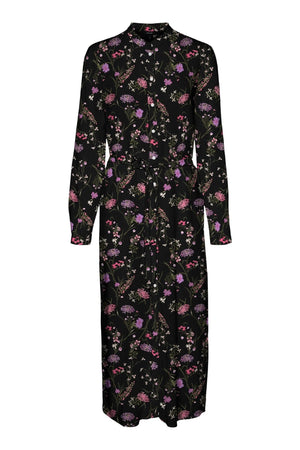 Easy Långärmad Skjortklänning - Lila