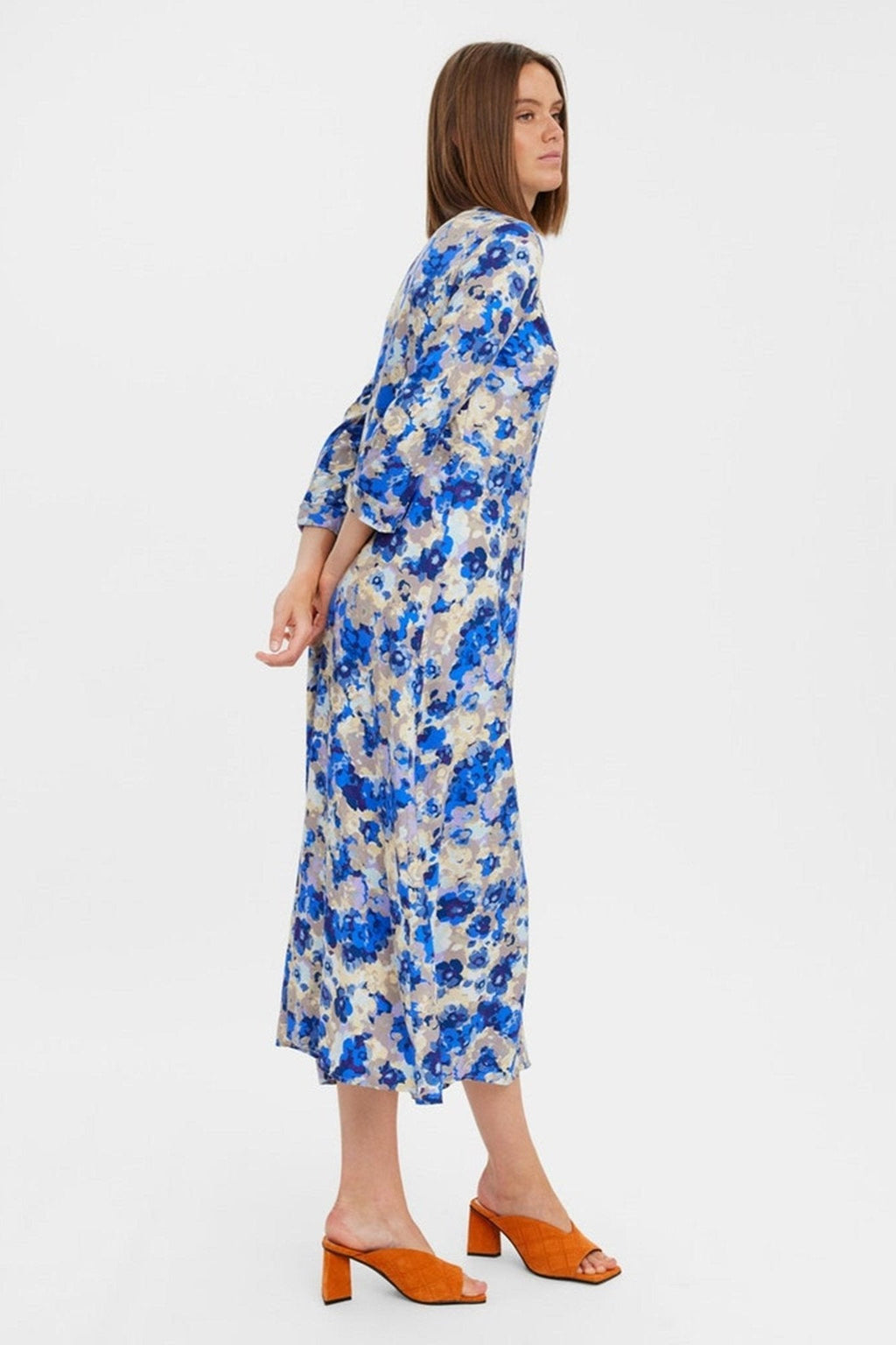 Elly 3/4 Skjortklänning - Nautical Blue