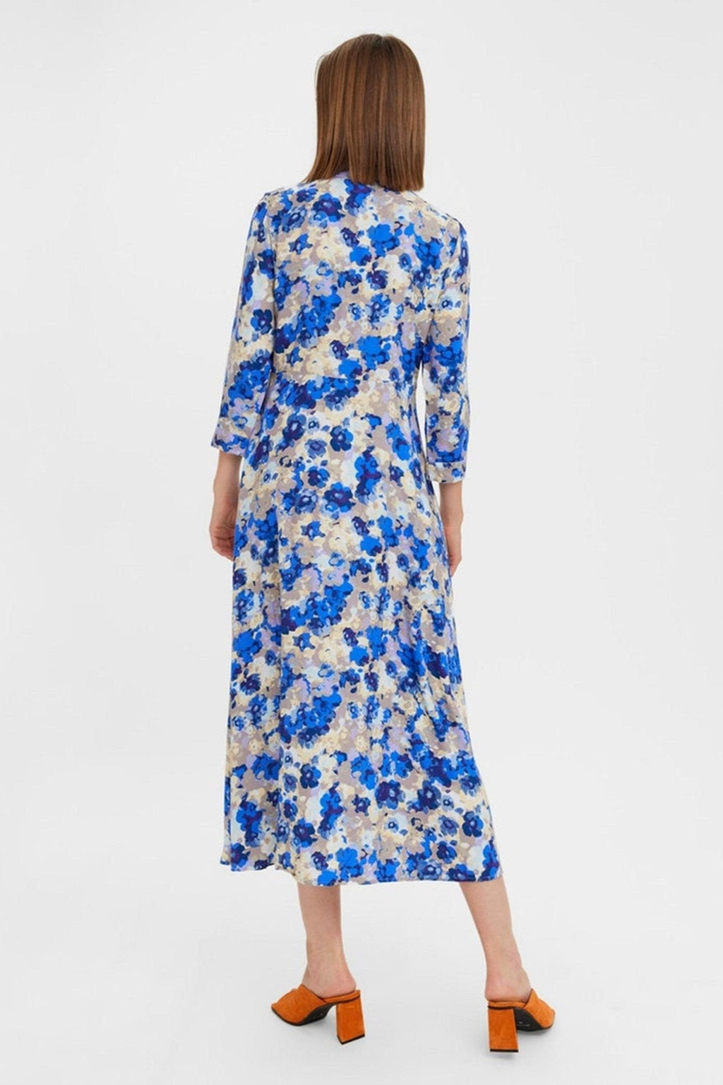 Elly 3/4 Skjortklänning - Nautical Blue