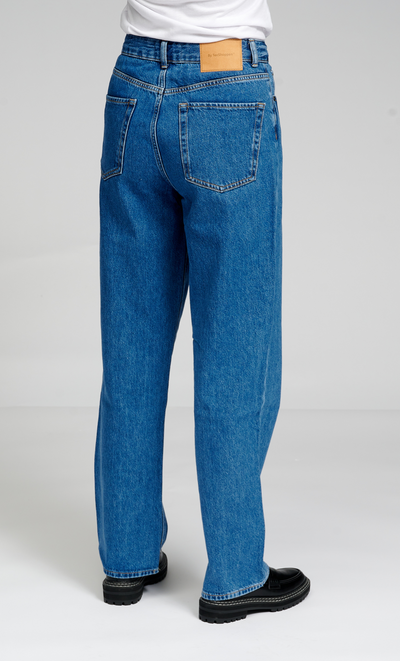 Performance Loose Jeans - Medium Blue Denim - TeeShoppen - Blå 9