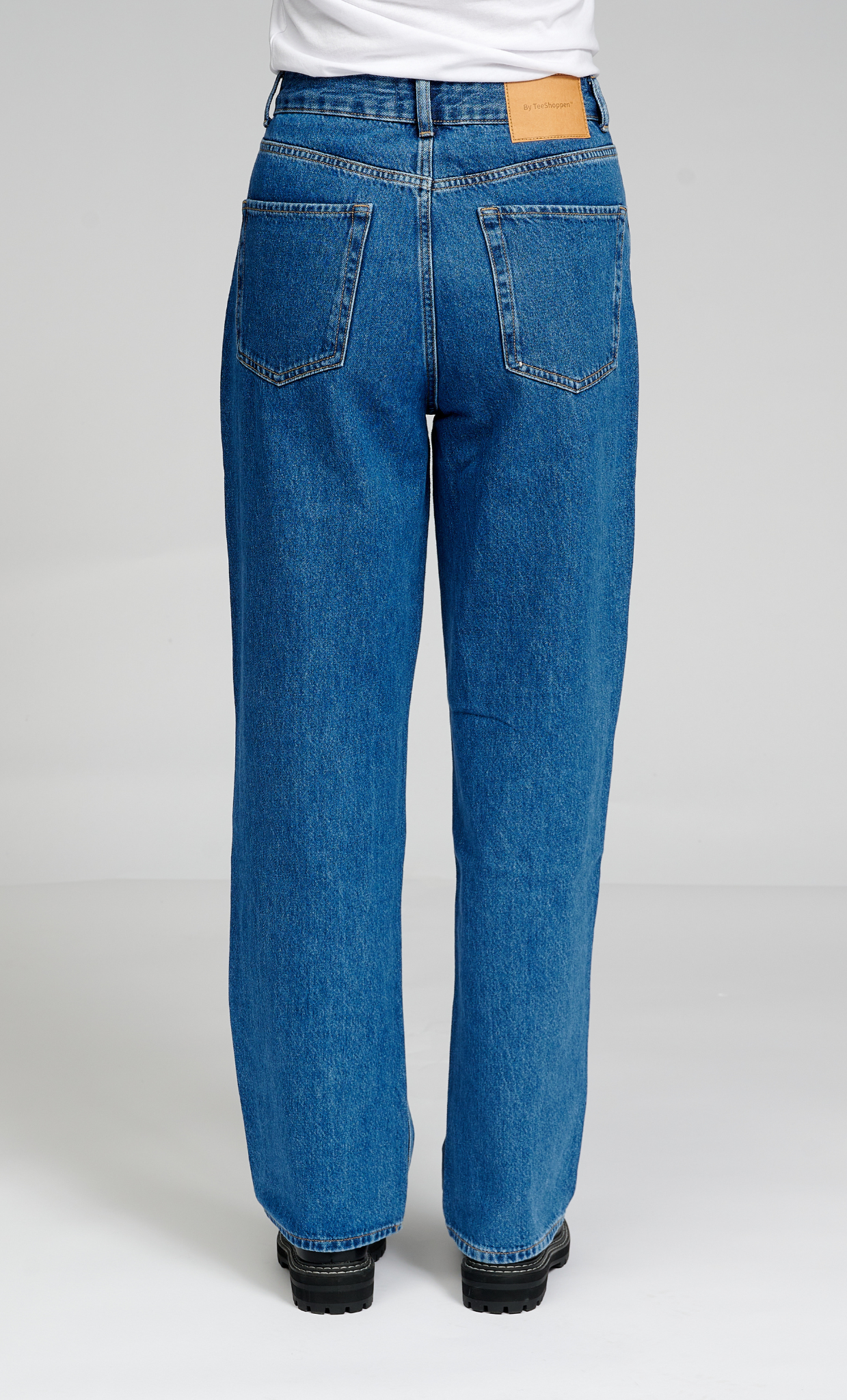 Performance Loose Jeans - Medium Blue Denim - TeeShoppen - Blå 10