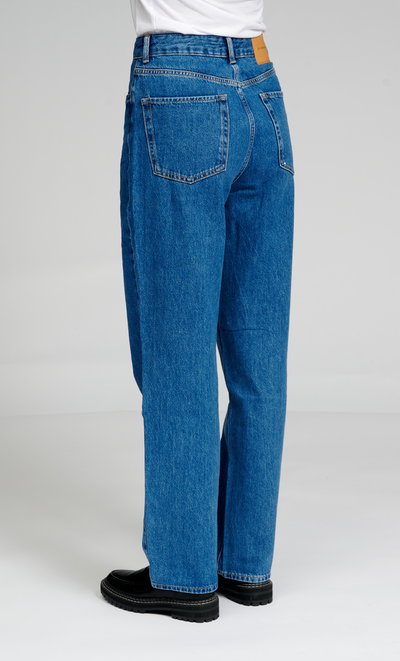 Performance Loose Jeans - Medium Blue Denim - TeeShoppen - Blå 11
