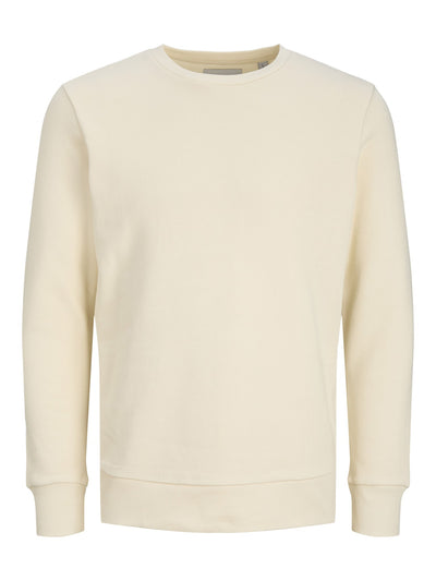 Basic Sweatsuit m. Crewneck (Ljusbeige) - Paketerbjudande