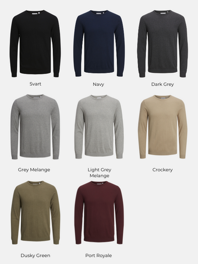 Basic Knit Crewneck - Paketerbjudande (2 st)