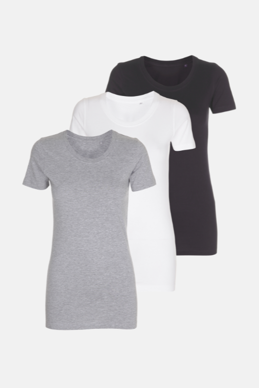 Fitted T-shirt - Paketerbjudande (3 st)